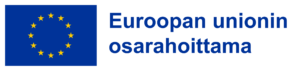 Euroopan unionin lippu ja teksti Euroopan osarahoitus